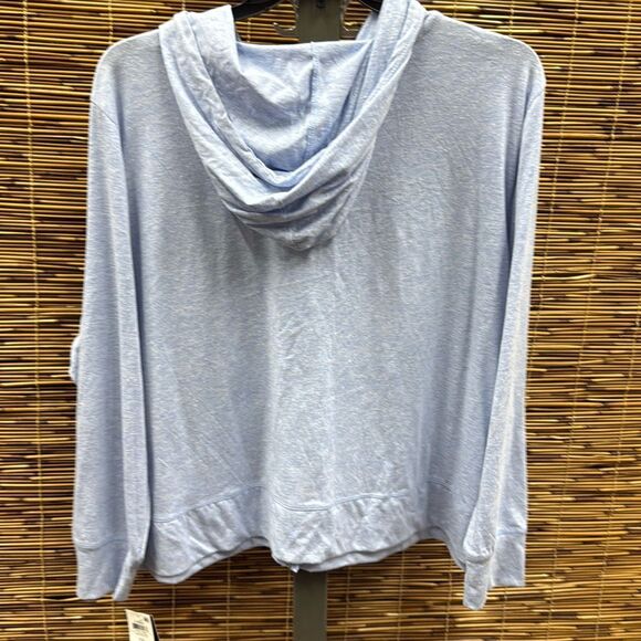 ID Ideology Plus Size Full-Zip Hooded Jacket, Created for Macy's - Faded Blue He - Picture 3 of 3